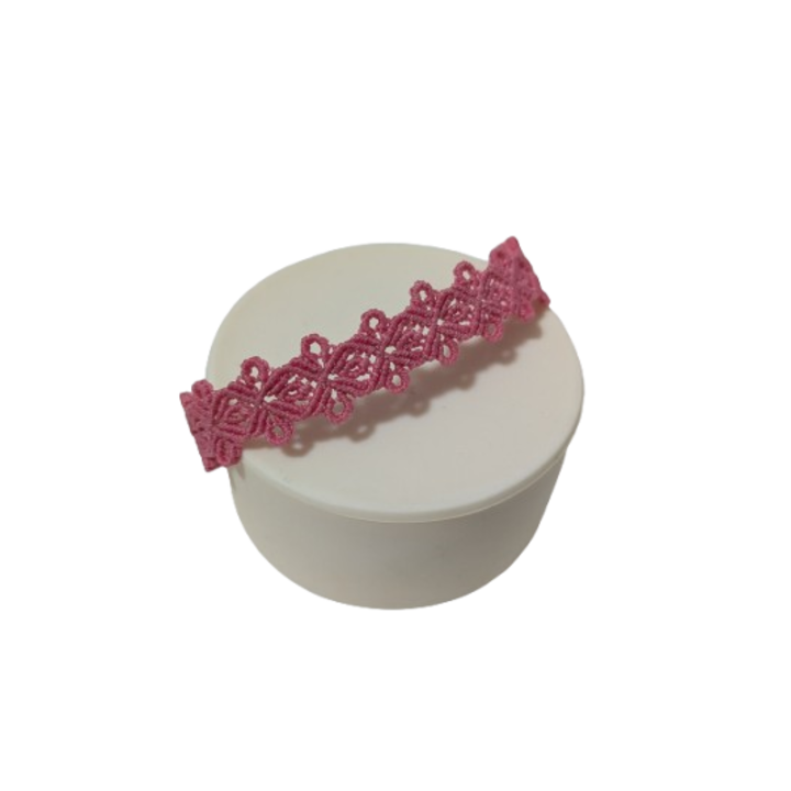 Bratara Lucrata Manual Thessaly, Marime Reglabila, Roz