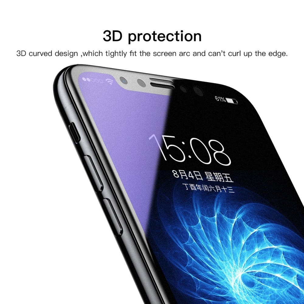 Folie protectie pentru iPhone 14, Sticla securizata, temperata, duritate 9H, Privacy 360 Anti-Blue Ray, Transparenta, Protectie Completa