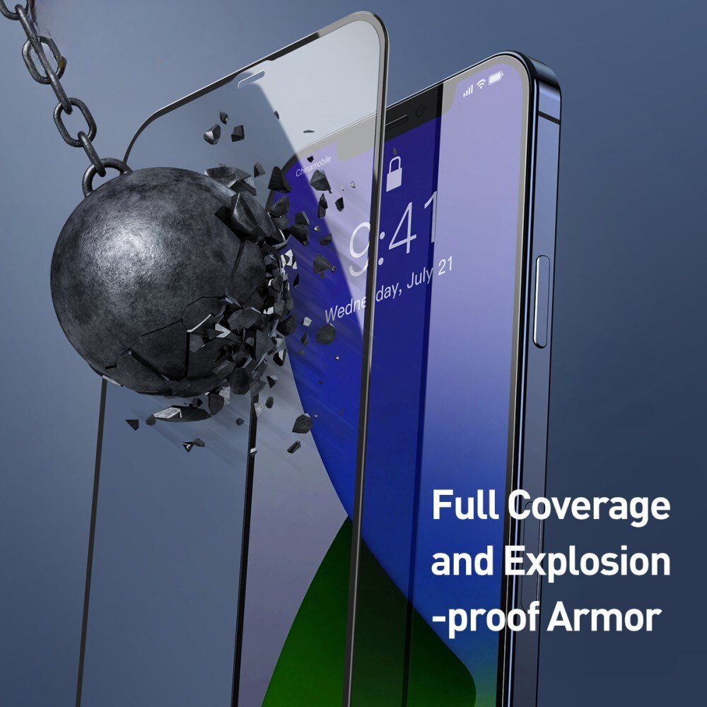 Folie protectie pentru iPhone 14, Sticla securizata, temperata, duritate 9H, Privacy 360 Anti-Blue Ray, Transparenta, Protectie Completa