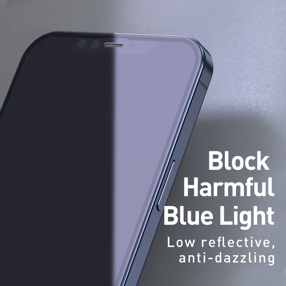 Folie protectie pentru iPhone 14, Sticla securizata, temperata, duritate 9H, Privacy 360 Anti-Blue Ray, Transparenta, Protectie Completa