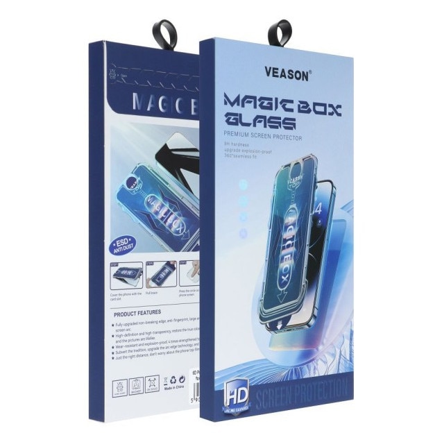 Folie Sticla Upzz Veason Easy Install Compatibila Cu iPhone 17 Pro Max, Aplicator Inclus, Montaj Rapid
