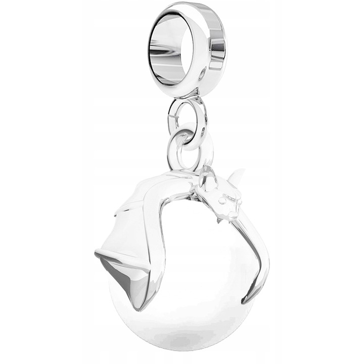 Talisman, Larezo, Charms Bat Pearl alb, Argint 925, Pentru Femei, 1 X Pandantiv, 1 X Cutie Bijuterie Premimum, Argintiu