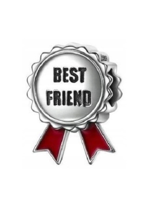 Talisman, Larezo, Charm, Fehér Kő, 925 Ezüst 18K Rózsa Aranyozott, Cirkónia, Karkötő Medál, 12 mm, Arany, Nőknek, Prémium Ékszerdoboz Ajándékhoz, Arany