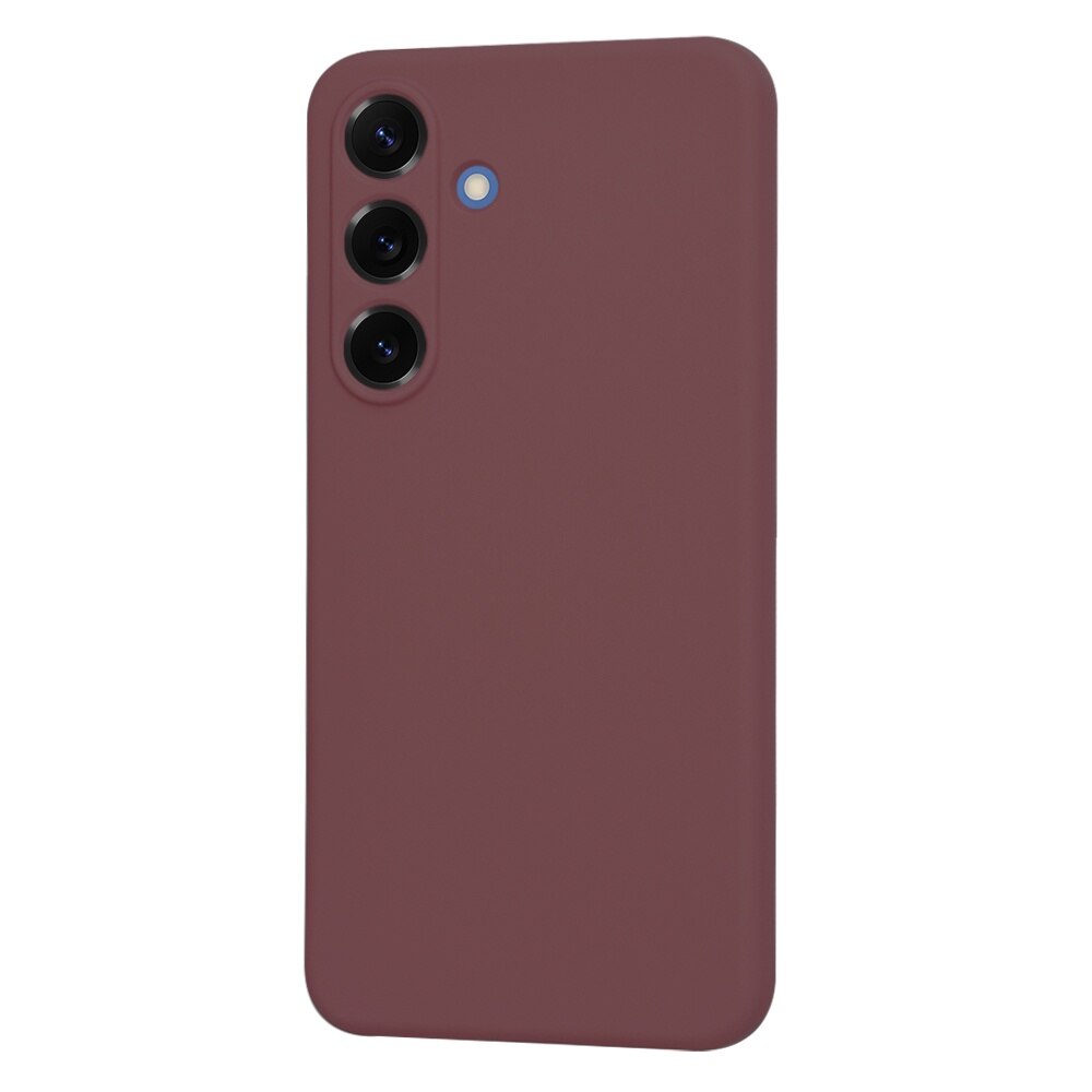 Husa pentru Samsung Galaxy S25 - Techsuit SoftFlex - Plum Red