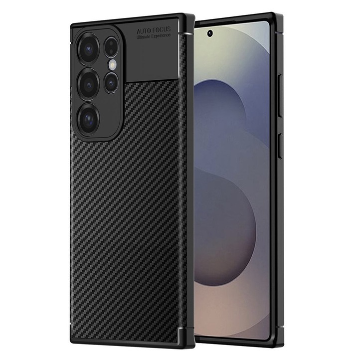 Калъф Samsung Galaxy S25 Ultra - Techsuit CarbonFiber - черен