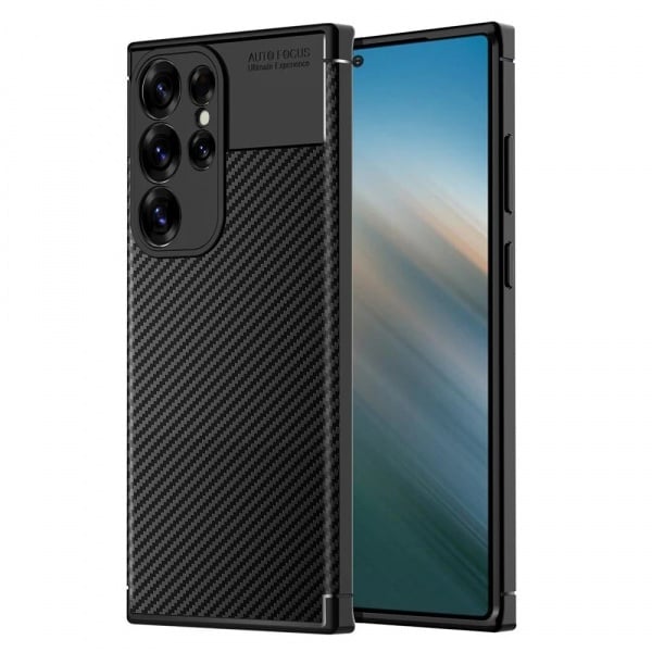 Husa pentru Samsung Galaxy S25 Ultra - Techsuit CarbonFiber - Black