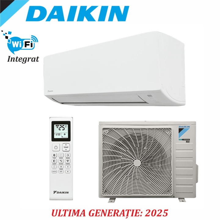 Aparat de aer conditionat Daikin Sensira Bluevolution FTXC35D-RXC35D 12000 BTU, Inverter, Wi-fi Ready