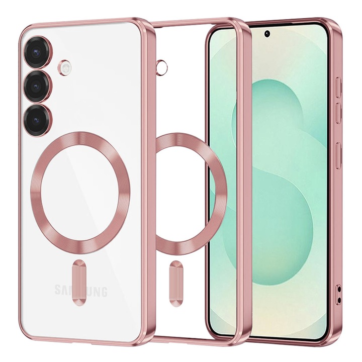 Husa pentru Samsung Galaxy S25 Plus - Techsuit Luxury Crystal MagSafe - Pink