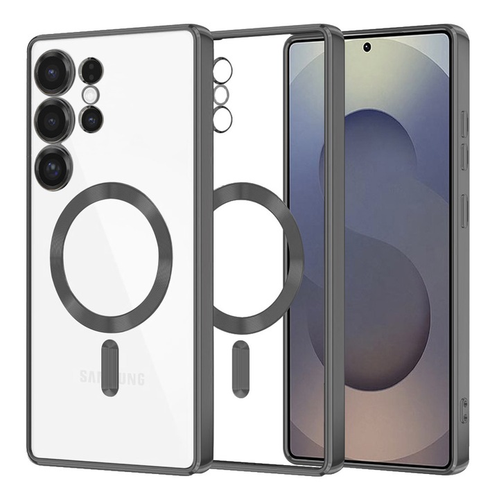 Husa pentru Samsung Galaxy S25 Ultra - Techsuit Luxury Crystal MagSafe - Black