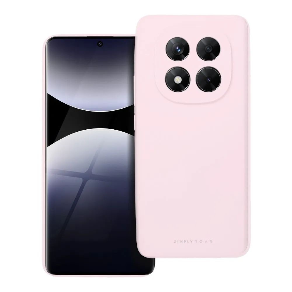 Husa pentru Telefon G-Tech Roar Cloud Skin Compatibila Cu Xiaomi Redmi Note 14 Pro 5G, Microfibra in Interior Silicon Soft, Roz Pal