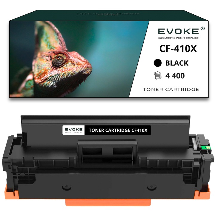 Set 4 toner cartuse imprimanta pentru HP CF-410X / CF-380X CMYK, 4400 pagini negru + 2800 pagini fiecare culoare, CE410X / CF380X CF381X CF382X CF383X / CC530A, compatibil cu LASERJET M351a M375nw M451dn M475dn