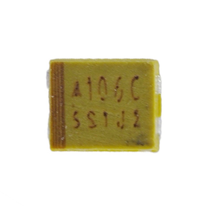 Tantál kondenzátor 16v 10uF 106C 10% SMD B 3528 3,5 × 2,8 × 1,9 mm