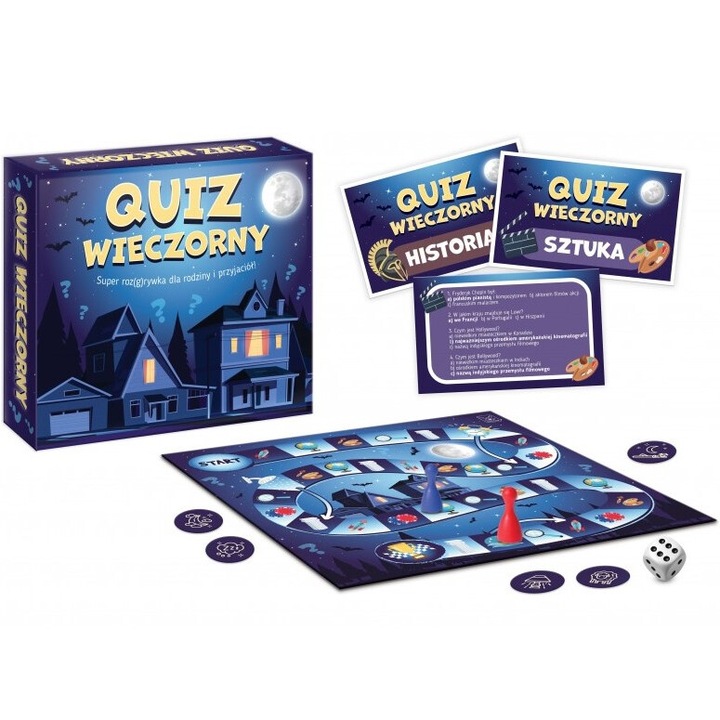 Társasjáték, Kangur, Kvíz éjszakai játék, 75185, többszínű