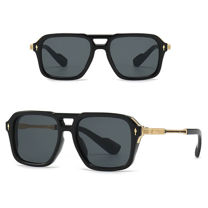 Ochelari de soare, Maxair, UV400, Negru/Auriu