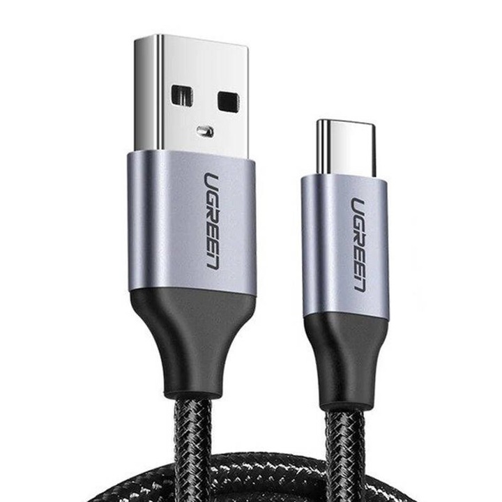 Cablu de date USB-C UGREEN 0,5m, transfer 480 Mb/s, negru