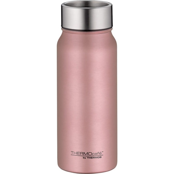 Termokubek Thermos 500 ml, inox, rozovo-zlat, izolatie vid, capac cu buton
