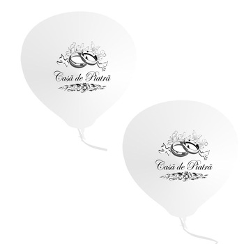 Baloane latex inscriptionate Casa de Piatra nunta, Radar, 10 buc Baloane latex inscriptionate Casa de Piatra nunta, Radar, 10 buc