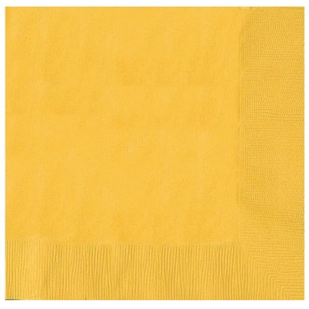 Servetele galbene - yellow, Amscan, 20 buc