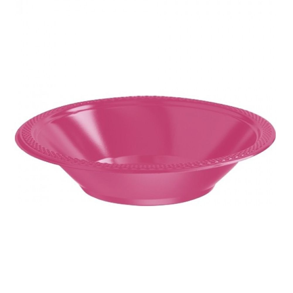 Boluri plastic magenta, Amscan, 10 buc