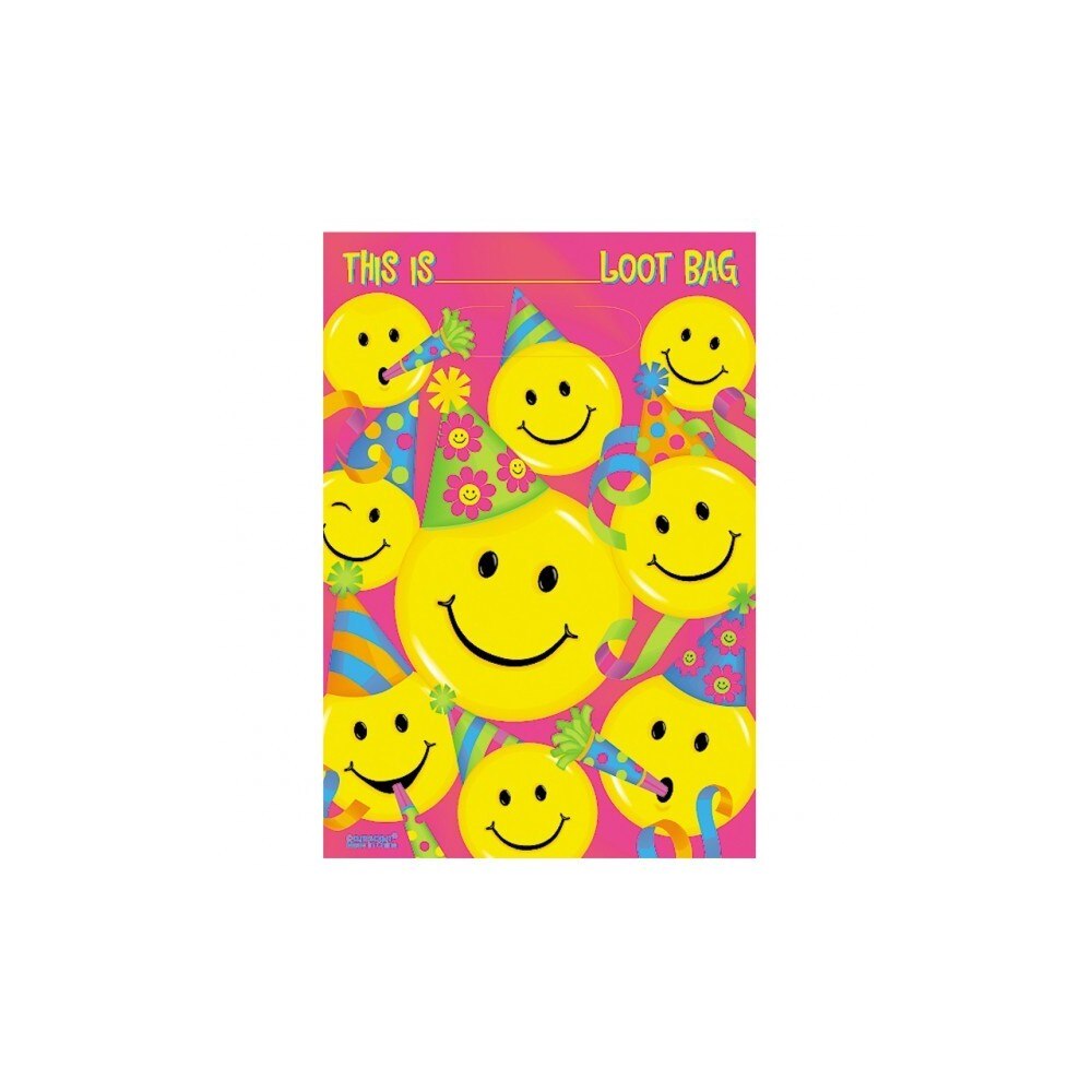 Pungute party Smiley, Amscan, 8 buc
