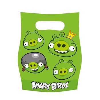Pungute party Angry Birds, Riethmueller, 6 buc Pungute party Angry Birds, Riethmueller, 6 buc
