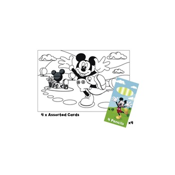 Planse si creioane pentru colorat Mickey Mouse, Riethmueller, 1 buc Planse si creioane pentru colorat Mickey Mouse, Riethmueller, 1 buc