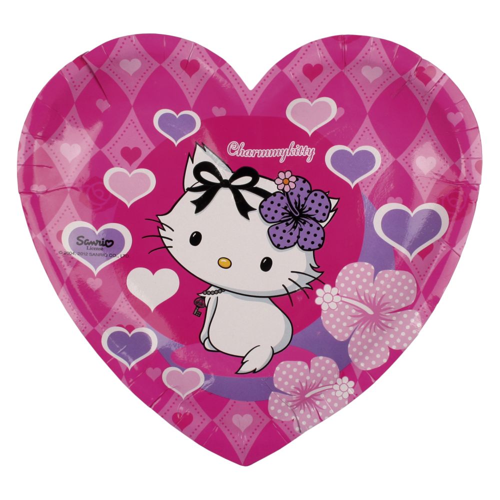 Farfurii Charmmy Kitty inima, Riethmueller, 6 buc