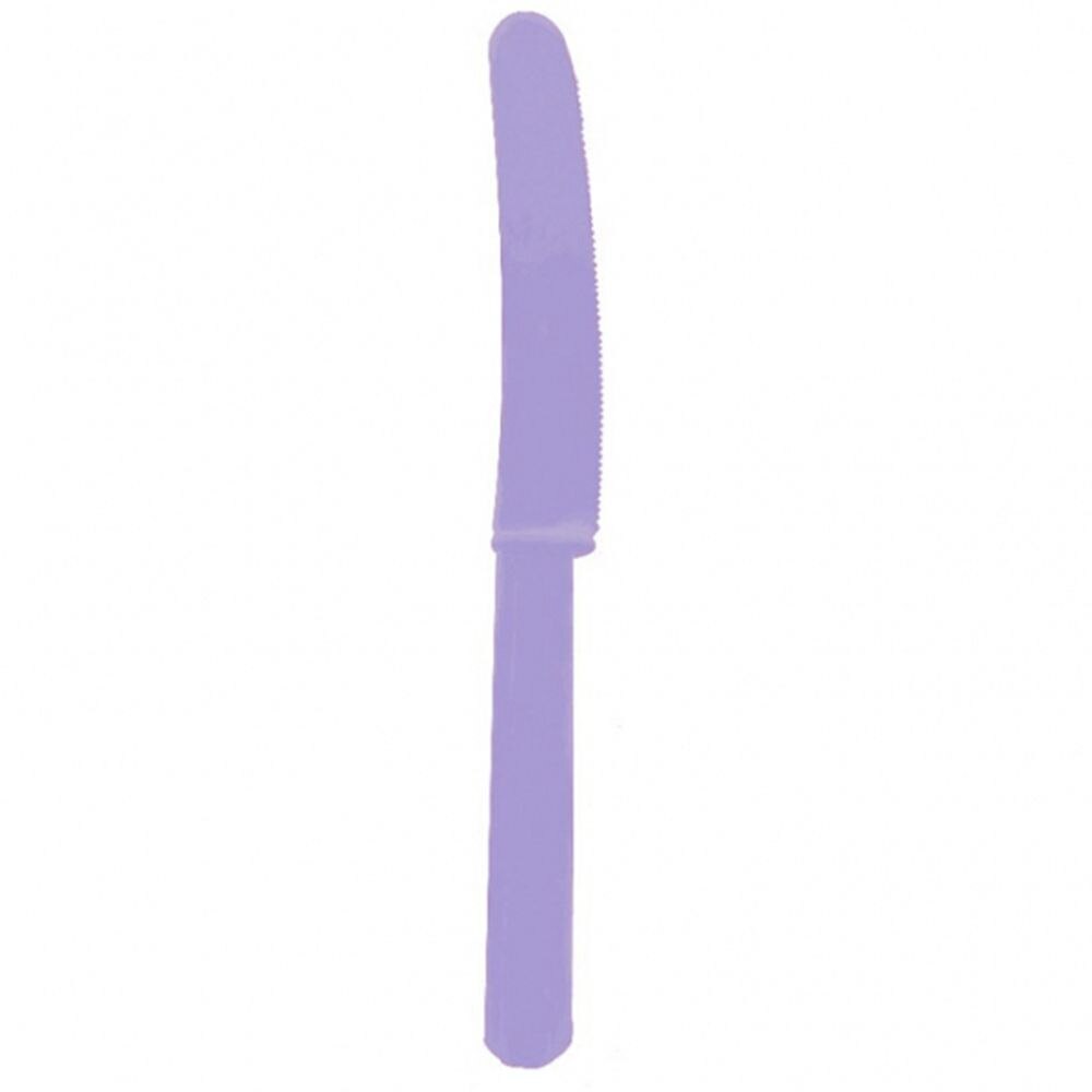 Cutite plastic mov-purple, Amscan, 10 buc