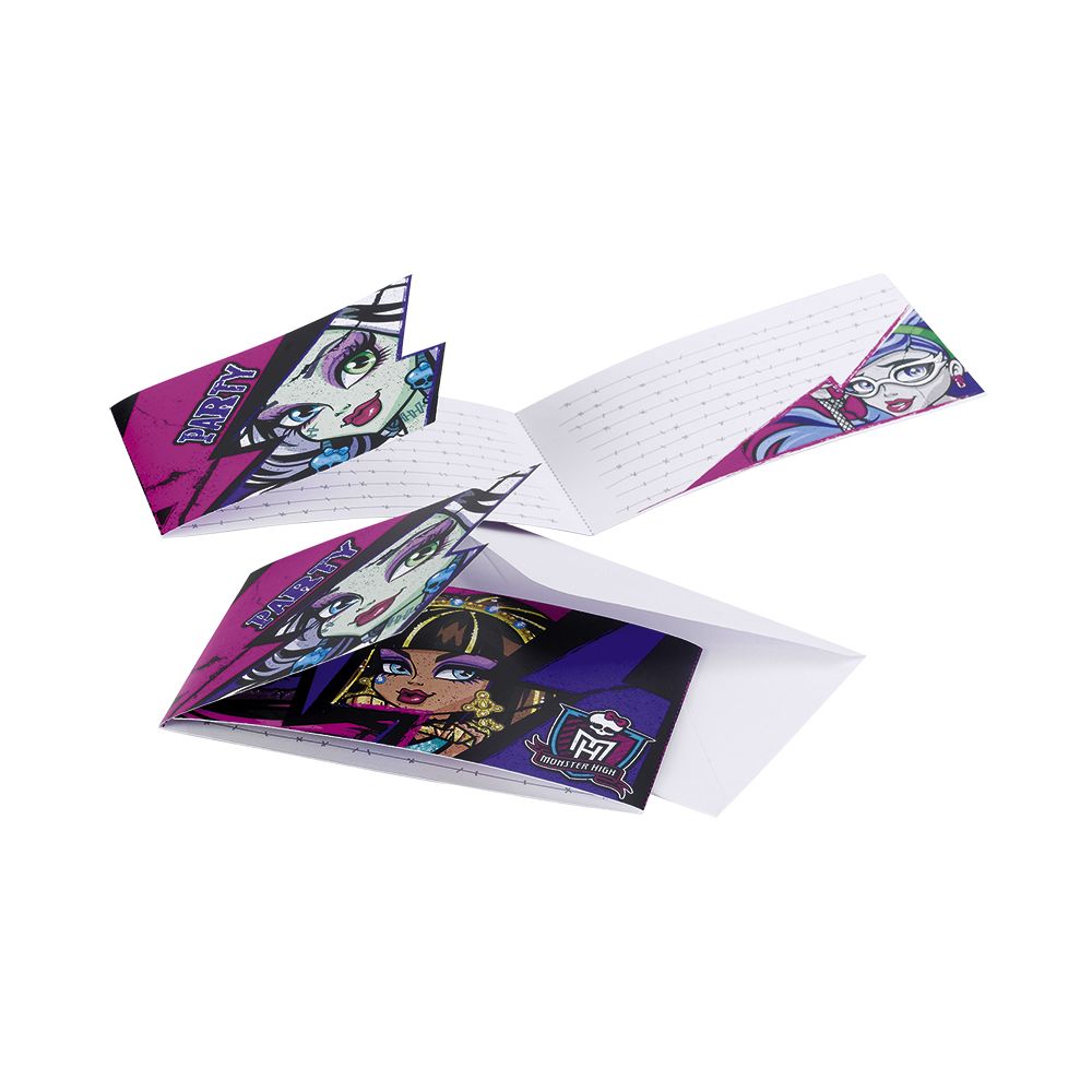 Invitatii Monster High, Riethmueller, 6 buc