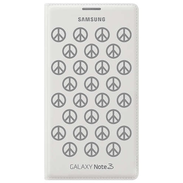 Калъф Samsung Flip Wallet Moschino за Galaxy Note 3 N900, White Silver