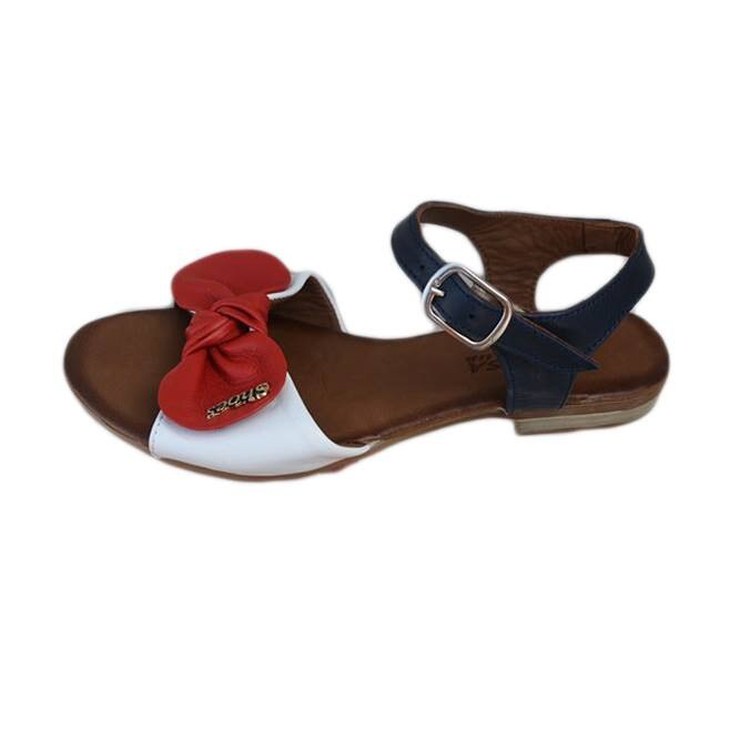 Sandale de vara, D&J Exclusive, Bleumarin/Alb