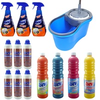 pachet - 6 x asevi solutie pentru curatat rosturi 500ml  4 x asevi solutie pardoseala 1l portocala mio pin ceara parchet  3 x asevi solutie degresare 750ml  mop rotativ cu galeata imagen 54_0_
0