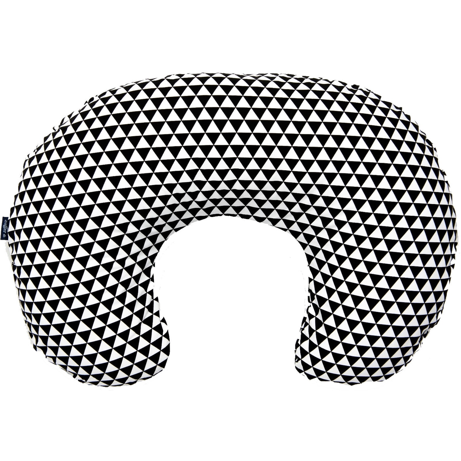 Perna pentru gravide si alaptat COMFORT EXCLUSIVE 160 cm cu poliester, Womar Zaffiro, Alb/Negru