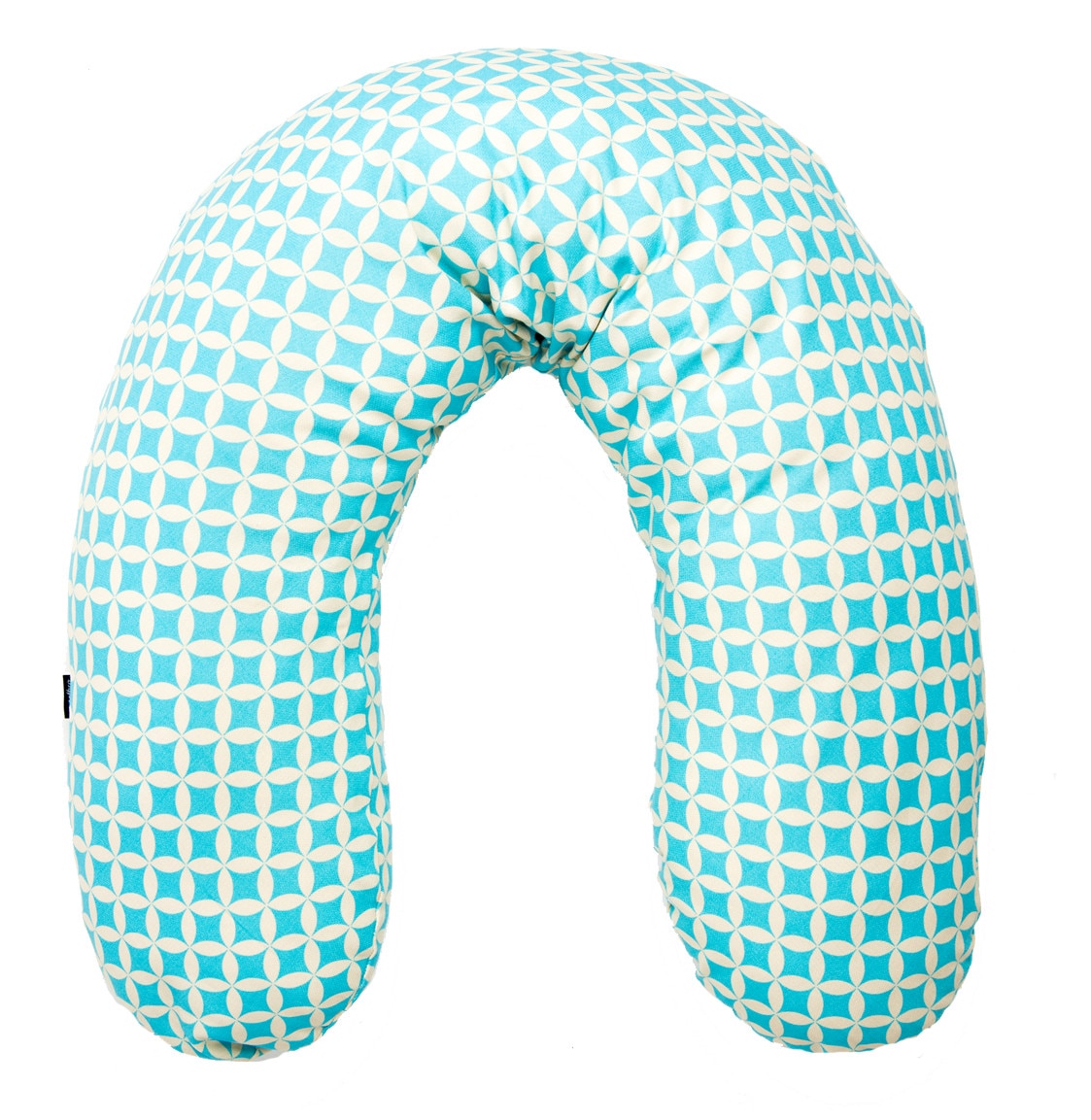Perna pentru gravide si alaptat 170CM EKO EXCLUSIVE cu poliester, Womar Zaffiro, Albastru/Bej
