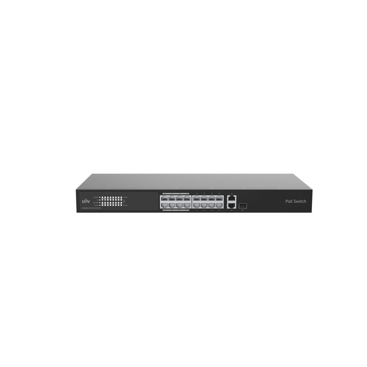 Switch gestionabil Uniview NSW3000-16T1GT1GC-POE-IN, 16xLAN, 3xGigabit, 250W, Rack