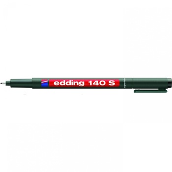 Marker permanent, Edding, OHP, 140, corp plastic, negru, capac cu clip de prindere,vf. rotund, 0.3mmmm, negru Marker permanent, Edding, OHP, 140, corp plastic, negru, capac cu clip de prindere,vf. rotund, 0.3mmmm, negru