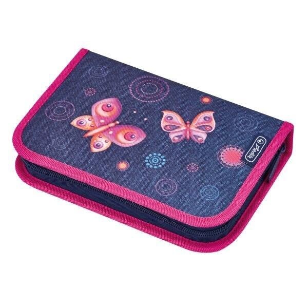 Penar echipat Herlitz, 31 piese, motiv EX Butterfly Dreams, 20.3 x 14 x 3.5 cm