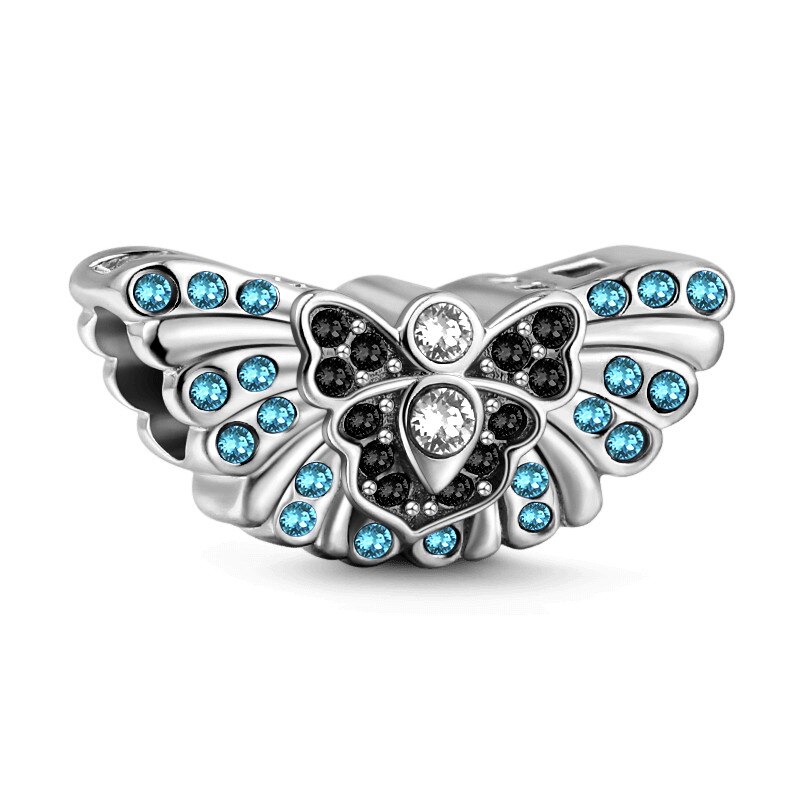 Charm pentru bratara fluture albastru