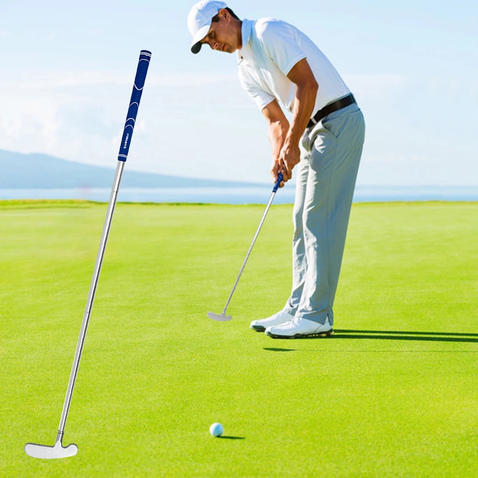 その他 GOLF putter set Putter golf, 86.5cm, albastru si rosu, set detasabil - eMAG.ro