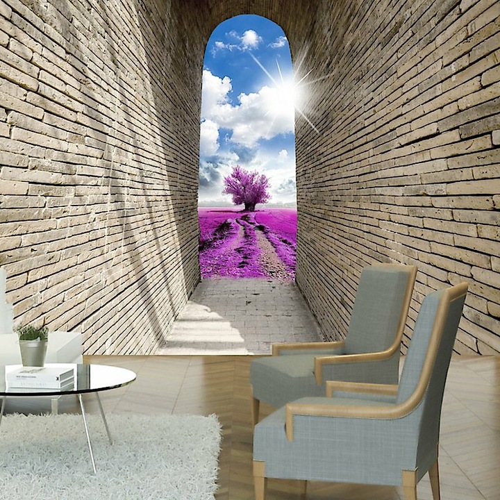 Fotótapéta - Átjáró a virágos kertbe 400x280