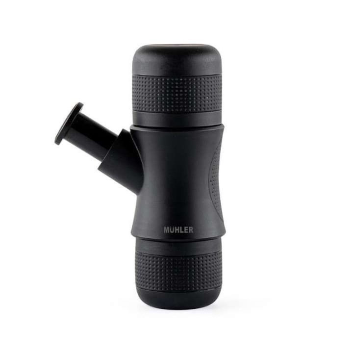 Еспресо машина Muhler MCM-99H, Преносима, Ръчна, На батерии, Размер: 20 х 8 сантиметра, Цвят: Черен