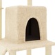 Ansamblu de pisici cu stalpi din funie de sisal vidaXL, crem, 96,5 cm