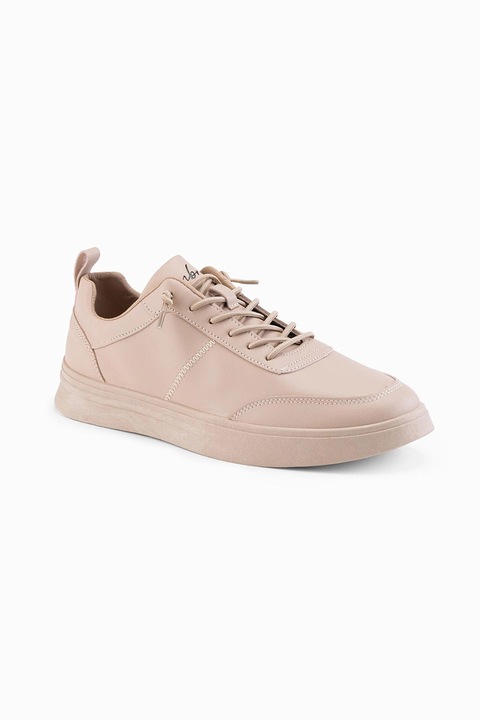 OMBRE, Pantofi sport uni cu logo, Maro taupe