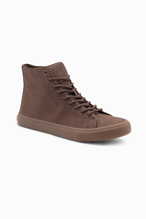 OMBRE, Велурени спортни обувки с овален връх, Кафяв