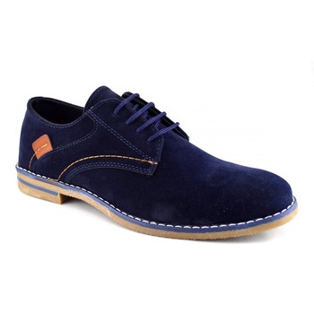 Pantofi barbatesti bleumarin piele intoarsa, 40 EU Pantofi barbatesti bleumarin piele intoarsa, 40 EU