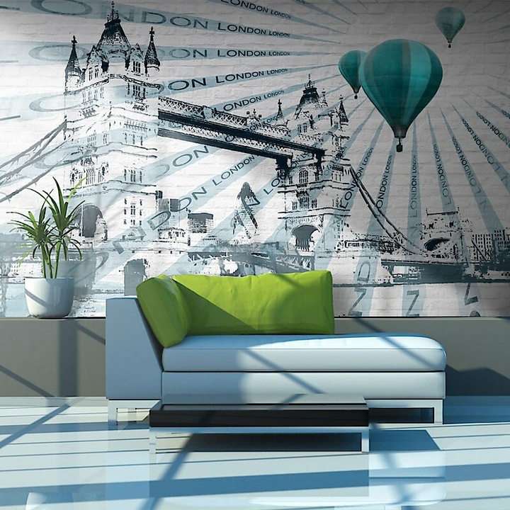 Fotótapéta - Ballon repülés át a Tower Bridge 400x309