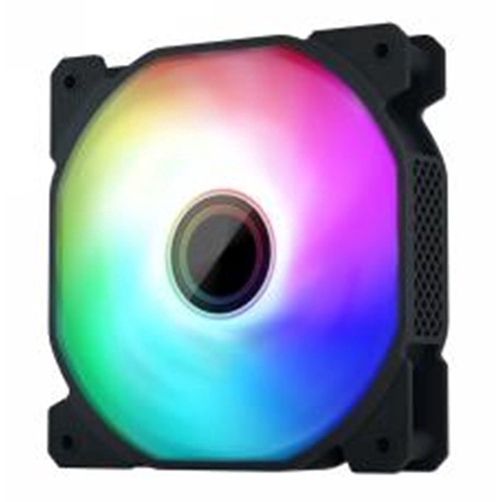 Ventilator carcasa 1stPlayer aRGB FIS-bk, 120x120x25 mm silent, rulment hidraulic, conector 5 pini, negru