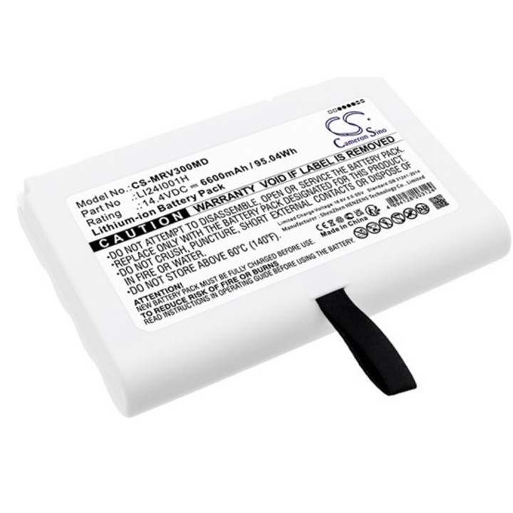 Akkumulátor, kompatibilis Cameron sino li-ion akku (14.4v / 6600mAh, mindray li24i001h kompatibilis) világosszürke, gyártói csomagolás