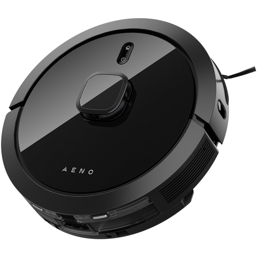 Aspirator robot AENO RC7S, Rezervor apa 0.3 l, Recipient praf 0.3 l, 4000 Pa, Navigare cu LiDAR, 300 mp, 20 senzori, Mapare, Autonomie 250 minute Negru