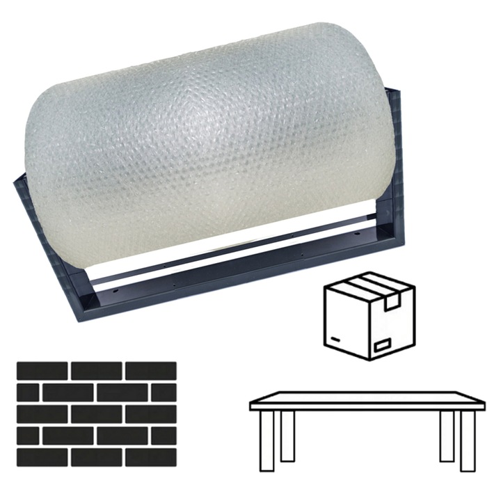 Dispenser odwijacz pentru folie bubble, HLO, grafit, 20-60cm